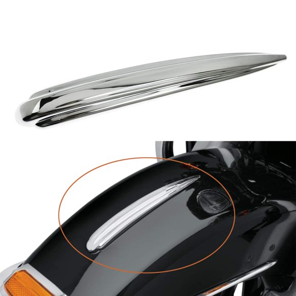 HDBUBALUS - Guardabarros delantero cromado para motocicleta Harley Touring Trike modelos 1984-2023 Heritage Softail 1986-2017 FLD 2012-2016