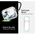 thumbnail image 4 of AirPods Pro Case, AirPods Pro Case, Cool Tokyo Wave Clear Case Design with Luxe Metal Ring Shockproof Protective Cover Case for AirPods Pro, 4 of 7