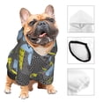thumbnail image 2 of Bingfone Geometric Dog Clothes Hoodie, Pet Winter Coat,Puppy Sweatshirts for Small Dogs Boy Girl,Suitable for All Breeds-Small, 2 of 6