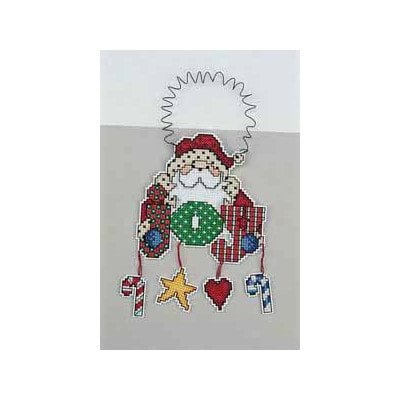 Santa Brings Joy Cross Stitch with Danglers Wizz