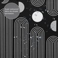 thumbnail image 3 of Boho Shower Curtains for Bathroom Mid Century Minimalist Abstract Aesthetic Modern Bathroom Decor Curtain Machine Washable Waterproof Fabric with 12 Hooks (Black Minimalist, 72" x 72"), 3 of 6