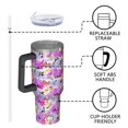 thumbnail image 4 of Modern 40oz Tumbler– Stainless Steel Insulated Tumbler with Handle and Straw, Large Capacity Travel Cup for Hot & Cold Drinks, 4 of 7