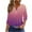03 Purple, variant on Weiqiqre V Neck t Shirts for Women Long Sleeve Plus Size Tops Gauze Split Side Casual Dressy Blouses Crew Neck Loose Tunic Tops