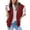 Red Dahlia, variant on SHEWIN Puffer Vest for Women Cropped Hooded Zip Up Quilted Sleeveless Jackets Fall Lightweight Coat with Pockets