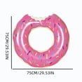 thumbnail image 3 of WWC Donut Pool Float, 29 inch Inflatable Swimming Ring, Thick PVC Water Swim Tube for Adults and Kids, Summer Beach Party Decor, 3 of 7