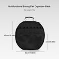 thumbnail image 2 of Yucurem 600D Cloth Barbecue Plate Tote Bag Portable Pouch for Picnic Bbq Camping Storage (Black), 2 of 10