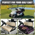 thumbnail image 4 of Yuyamidu Cobweb Bow Golf Cart Seat Covers with Pockets Purple Butterfly Club Car Cushion Covers Halloween Golf Cart Seat Towel Blanket Accessories, 4 of 7