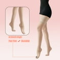 thumbnail image 5 of G&Y 20D Backseam Thigh-High Stockings, Stay Up Lace Sheer Tights, 2 pairs, Nude L, 5 of 6