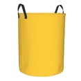 thumbnail image 3 of YFYANG Panier à Linge Imperméable Hamper, Yellow Textured Pattern en Tissu Oxford avec Poignée Pliable, 3 of 8