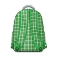thumbnail image 2 of Abstract Plaid School Backpack Striped and Checkered Fusion, Moroccan Geometric Style Students Fashion Backpack, 2 of 6
