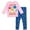 Pink/blue, variant on Pinkfong Baby Shark Toddler Girls T-Shirt and Leggings Outfit Set Infant to Toddler