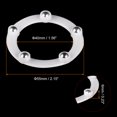 thumbnail image 2 of Uxcell 2" Rotating Swivel Stand with Steel Ball Lazy Susan 0.23x1.56" White 4Pcs, 2 of 5