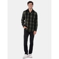 thumbnail image 2 of Burnside Men's Hooded Flannel Shirt with Long Sleeves, Sizes S-2XL, 2 of 5