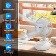 thumbnail image 3 of Comfort Zone Ventilador de escritorio o clip combinado de 6 pulgadas y 2 velocidades con base extraíble, abrazadera fuerte para un agarre firme, adecuado para dormitorio, oficina o dormitorio, 3 of 5