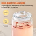 thumbnail image 4 of VEVOR Distributeur de Boissons 2 Gal Distributeur de Boissons pour Fêtes en Verre avec Robinet, 4 of 9