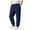 A01-Navy, variant on CAICJ98 Boys Girls Jogger Pants Fleece Lined Pants Soft Pull On Pants with Elastic Waistband, Casual Athletic Sweatpants Boys Girls (Navy,13-14 Years)