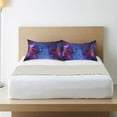 thumbnail image 6 of Starry Devil Eye Silky Satin Pillowcase, Luxury Soft Pillow Case for Hair and Skin, Standard Size Slip Cooling Pillow Covers with Envelope Closure, 20x40in Home Decor Gifts, 6 of 7