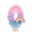 Number 0, variant on Pink Number Candle with Rainbow Decoration, Colorful Cartoon Birthday Cake Topper, Creative Party Supplies for Celebration, Anniversary Ornament, Number 8