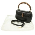 thumbnail image 3 of Pre-Owned Gucci Bamboo 000 2046 0188 Leather Black Handbag 1373GUCCI (Good), 3 of 11