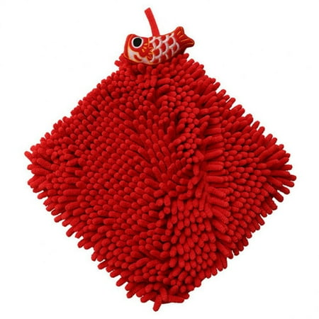 Piwvid Soft Hand Towel New Year s Red Creative Kitchen Thickened Towel Quick Dry Hanging Wash Towel Kitchen Accessories for Bathroom Kitchen
