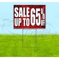 thumbnail image 1 of Sale Up To 65% Off (18" x 24") Yard Sign, Includes Metal Step Stake, 1 of 6