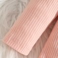 thumbnail image 6 of Duqingm Girls Clothes Ruffled Long Sleeve Top and Plaid Skirt 2PCS Set Fall Winter Girls Outfits Size 9Months-3Years (Pink,12-18 Months), 6 of 7