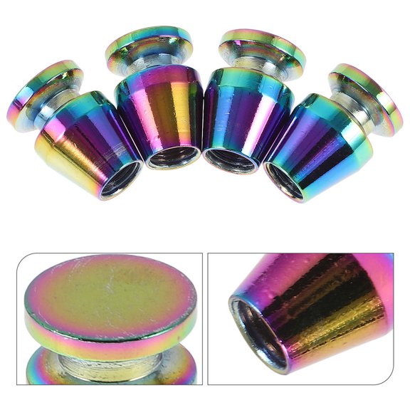 Worgeous Tire Caps Vehicle Replacement Accessory Aluminum Alloy 6Pcs