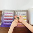 thumbnail image 3 of JJKBVCLO Ma Gnetic Nail Swatches Book 120/180/240 Nail Color Display Book Magnet Blank Nail Organizer Storage With Transparent Nails Art Salon Design Display Booklet For Manicurist, 3 of 3