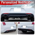 thumbnail image 6 of Ikon Motorsports Rear Bumper Lip Fits 2015-2023 Chrysler 300 Round Tip, C Style Carbon Fiber Print PP Rear Lower Spoiler Air Dam Chin Valance Splitter, 6 of 9