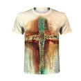 thumbnail image 4 of EGNMCR T-Shirt Quotidien Unisexe pour Homme Imprimé Graphique Imprimés Imprimé Manches Courtes Hauts Blouse Décontractée, 4 of 9