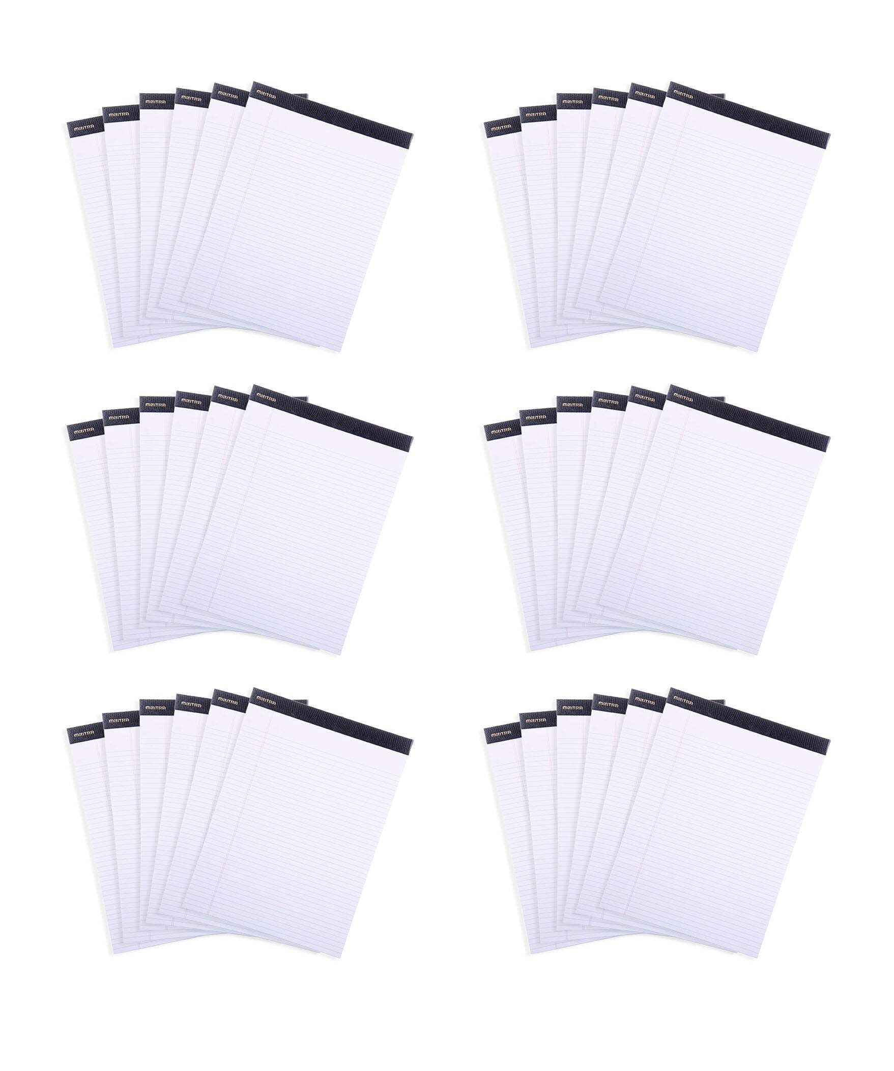Mintra Office-Legal Pads (Premium Letter-White- Narrow Ruled) 36 Pack