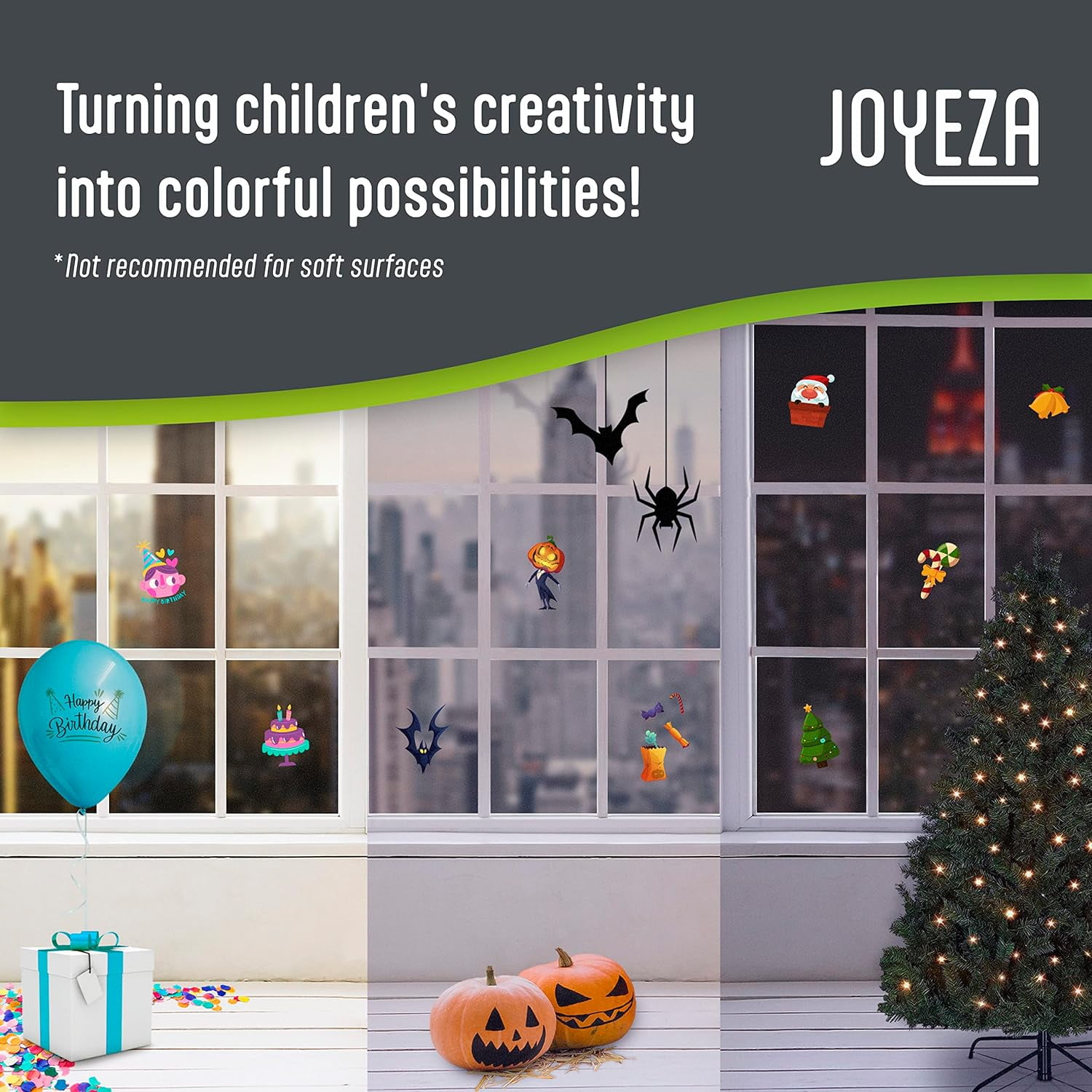 JOYEZA Inkjet Printable Vinyl Sticker Paper, 8.5 x 11 in, White, 80 Sheets