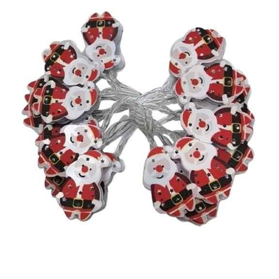 Hiroekza Santa Claus Metal Christmas String Lights - 5ft Wrought Iron LED Decorative Lights for Indoor/Outdoor Holiday Decor, Outdoor String Lights for Garden, Patio & Xmas Tree Decoration