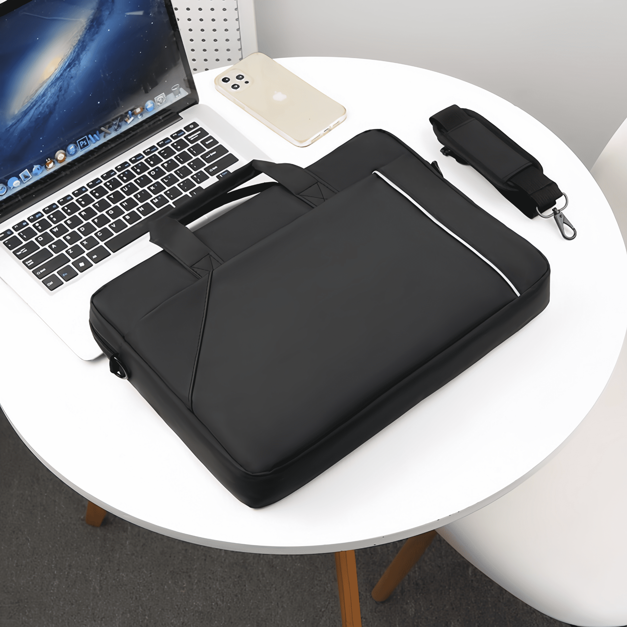 Xeie Thuk 15.6 inches Large Capacity Laptop Briefcase - Business Office Computer Bag with Padded Compartment
