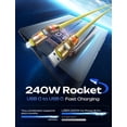 thumbnail image 4 of Cable de carga LISEN 4 en 1 USB A/C a C/L 240 W 2 m amarillo, 4 of 7