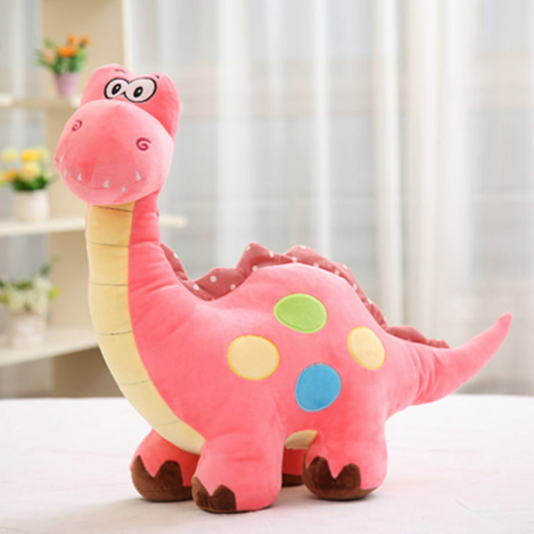 Funny pink dinosaur plush • Magic Plush