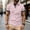 Pink, variant on Men's Casual Short Sleeve Button-Down Shirt, Solid Color, Breathable Fabric