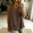 thumbnail image 6 of BTDECLAR Womens Tank Tops Double Layers Round Neck Summer Sleeveless Shirts Casual Loose Fit Lightweight Flowy Tunic Blouses Tops, 6 of 8