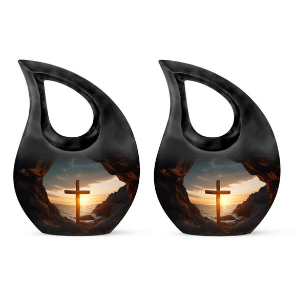 Small Urns for Human Ashes Keepsake - Cremains Keepsake - Crematory Urns for Adults Humans - Urn for Human Ashes Adult Male - Urn for Human Ashes Adult Woman - Urn Set (Size - 3Inch 2Pcs)