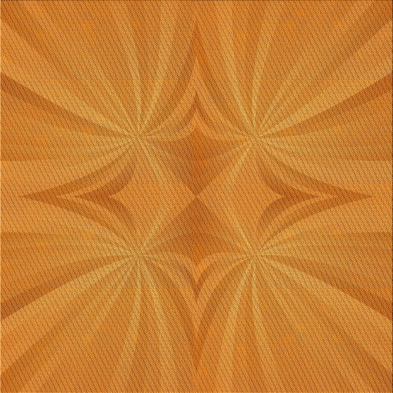 Ahgly Company Indoor Square Patterned Dark Orange Novelty Area Rugs, 3' Square