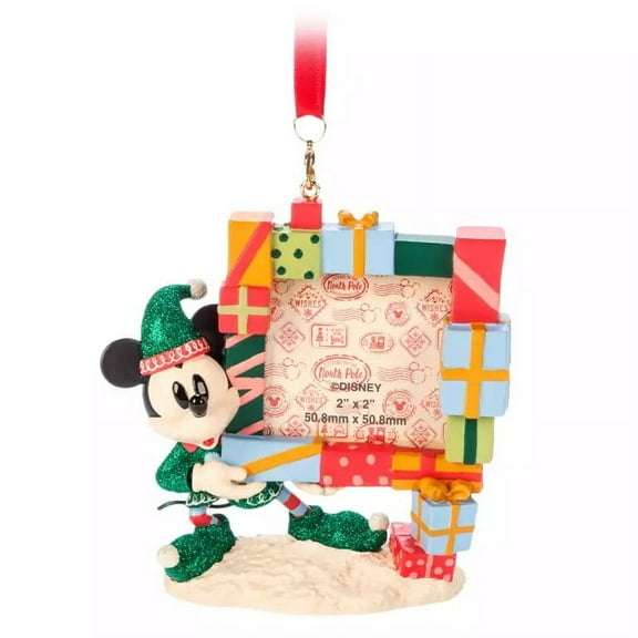 Disney 2024 Holiday Mickey Mouse Holiday Photo Frame Sketchbook Ornament