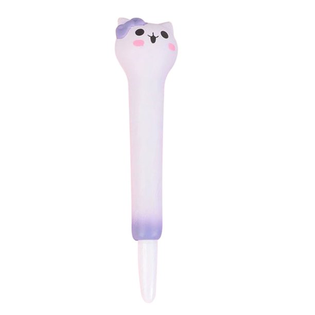 (JYB03-Gatito) Bolígrafo perforador con punta para aliviar el estrés dibujos animados