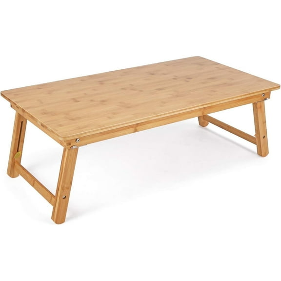 Large Size Floor Desk Floor Table Tray with Folding Legs Adjustable Low Coffee Table for Breakfast Serving Tray Gaming Writing 33.5x17.7in