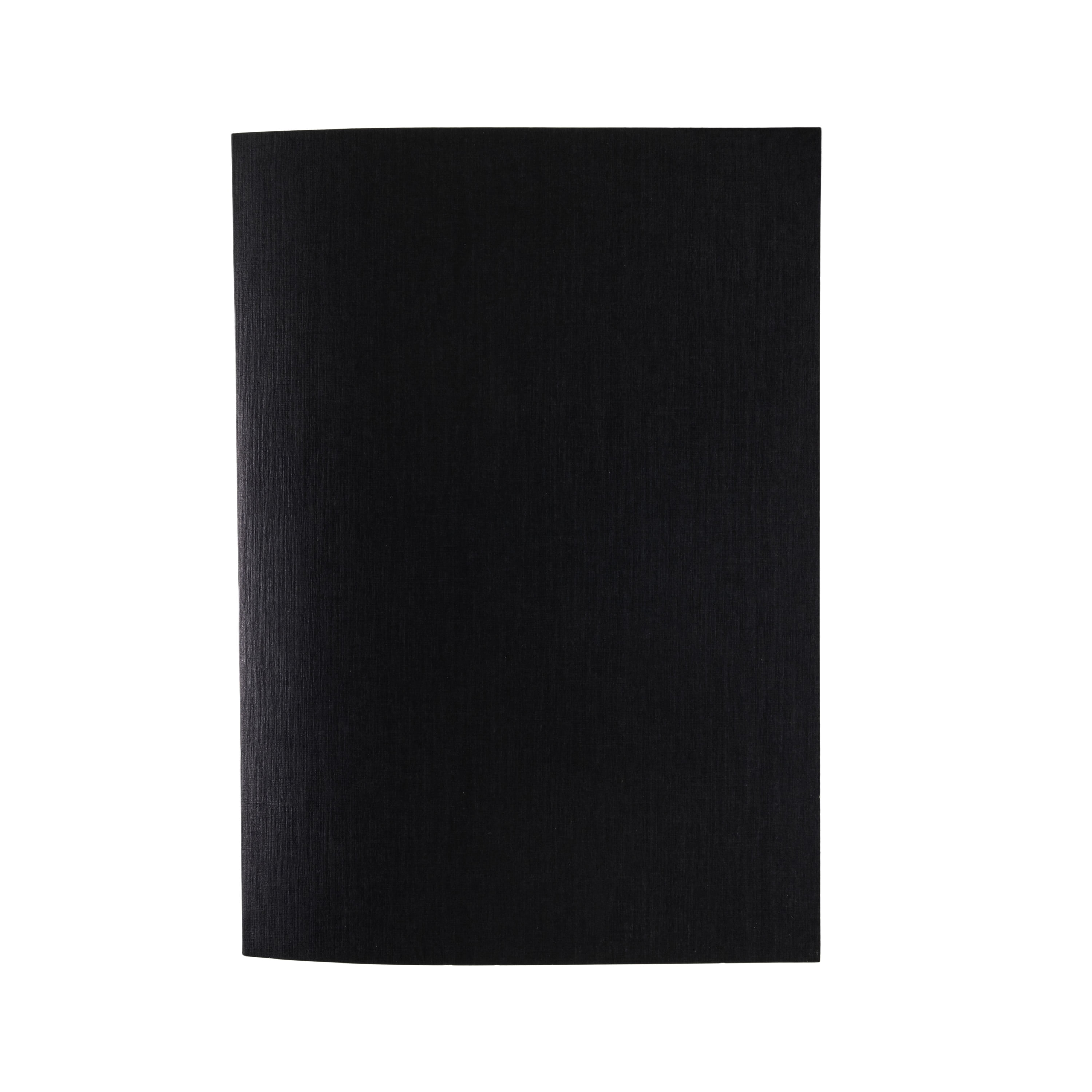 Fabriano Ecoqua Plus Glue-Bound Notebook, 8.3" x 11.7", A4, Lined, Black