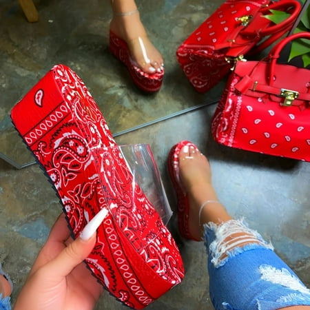 

Summer Womens Flip Flop Casual Shoes Comfy Thong Slip On Flats Wedges Sandals