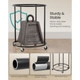 thumbnail image 5 of SONGMICS Laundry Basket with Wheels, Rolling Laundry Hamper with Steel Frame, Removable Liner Bag, 45 Gallon (170 L), Slate Gray, 5 of 6