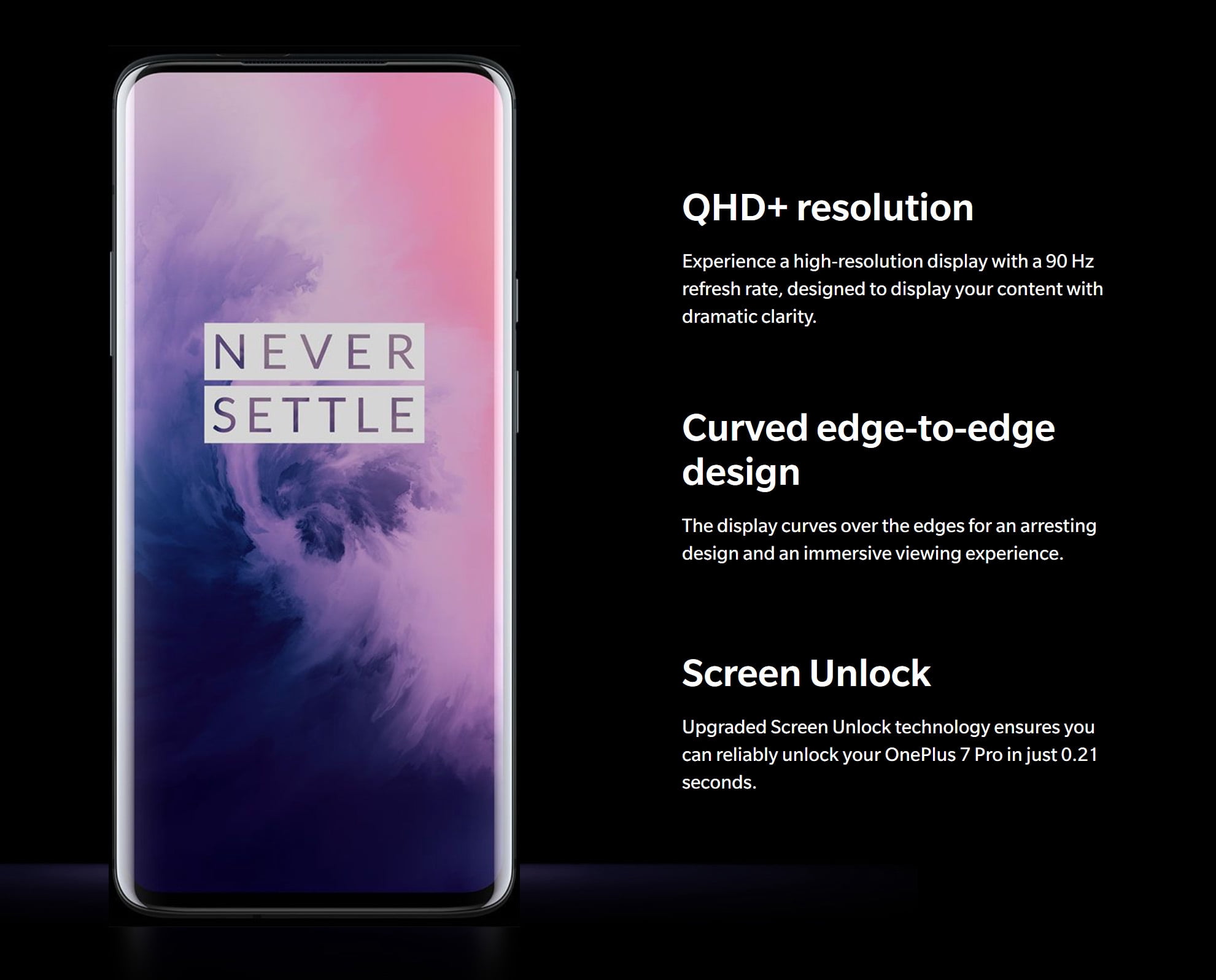 OnePlus 7 Pro US Model GM1917 8GB RAM + 256GB ROM Factory Unlocked