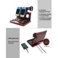 thumbnail image 5 of Wood Wireless Charging Station,Wood Phone Docking Station,Nightstand Organizer Charging Station With 4 Wireless Charger Fast Charging For iPhone/Samsung/Apple Watch/Earbuds,Gifts for Men, 5 of 6