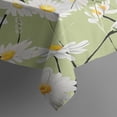 thumbnail image 3 of Vintage Rectangle Tablecloth 60x84 Inch, Daisy Flowers Boho Water Resistant Vinyl Washable Seasonal Table Cover for Thanksgiving Christmas Holiday Party Picnic Dinner Decor, 3 of 5