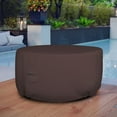 thumbnail image 6 of Covers & All Round Patio Table Cover 12 Oz Waterproof - 100% Weather Resistant Outdoor Round Table Cover with Air Pocket and Drawstrap for Snug Fit (36" Dia x 24" H Inches, Coffee), 6 of 7